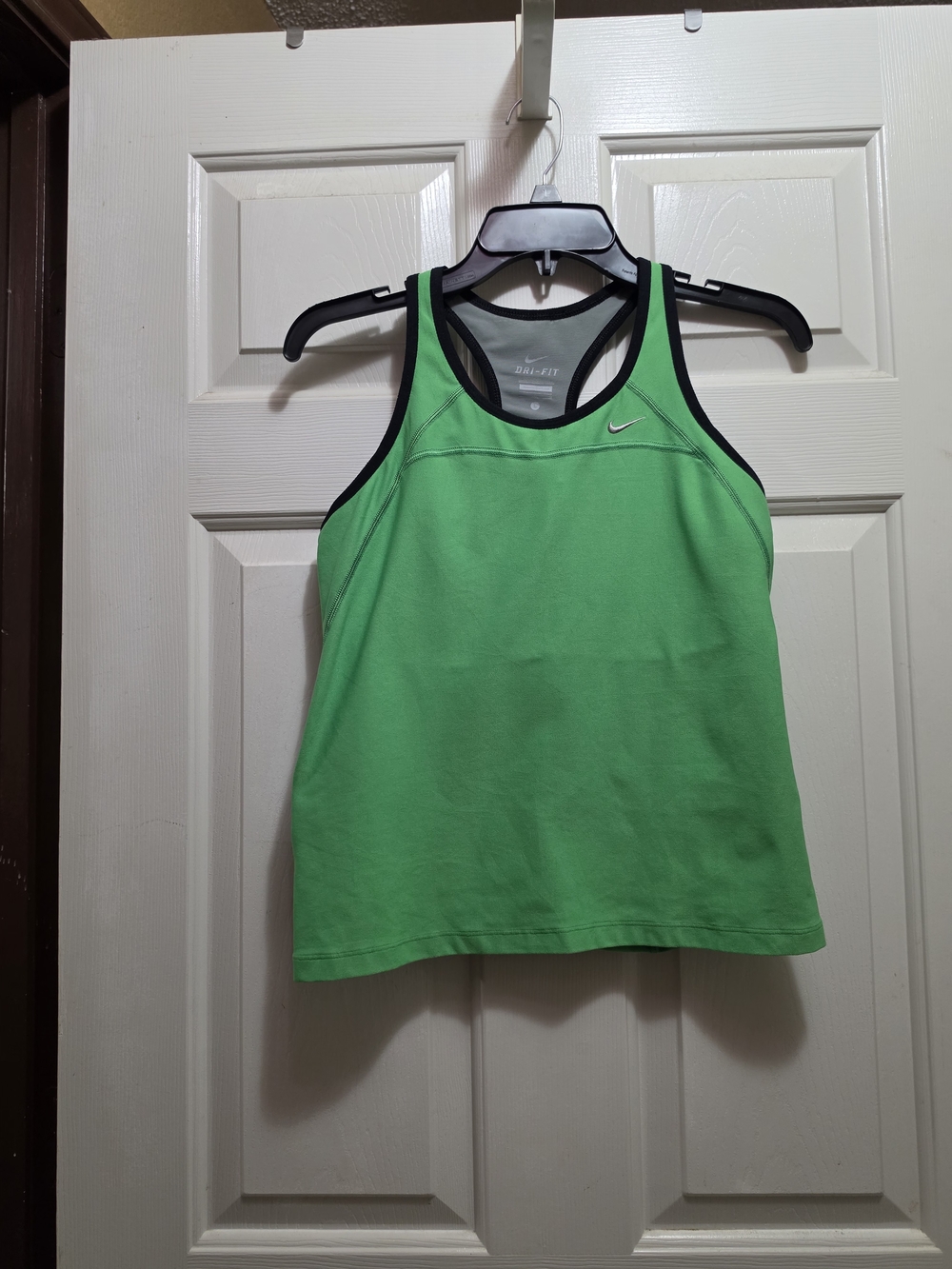 Nike Green Women Dri-FIT Athletic Tank Top